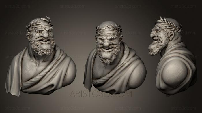 Busts and heads antique and historical (BUSTA_0518) 3D model for CNC machine